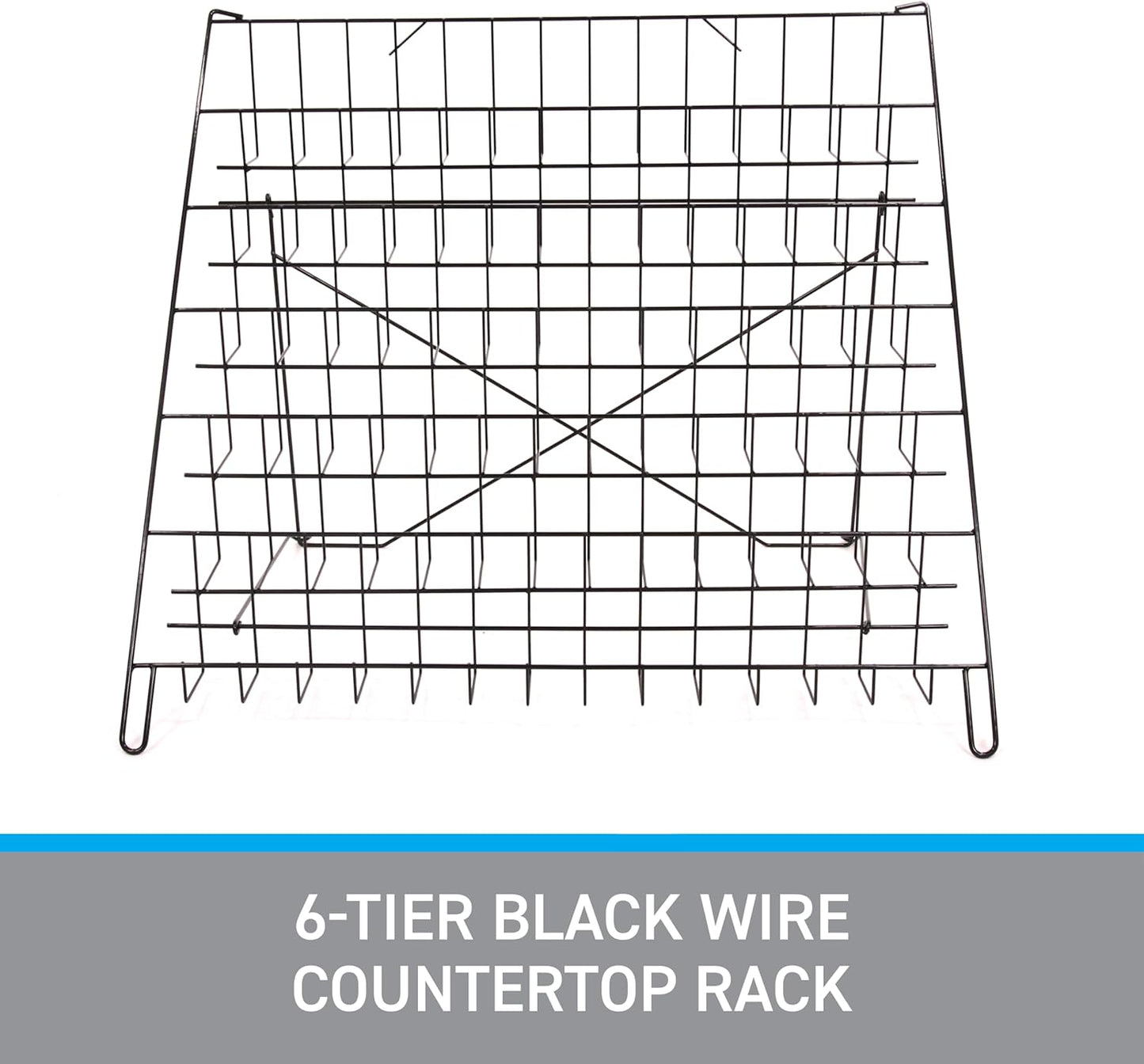 6-Tier Wire Countertop Display Rack
