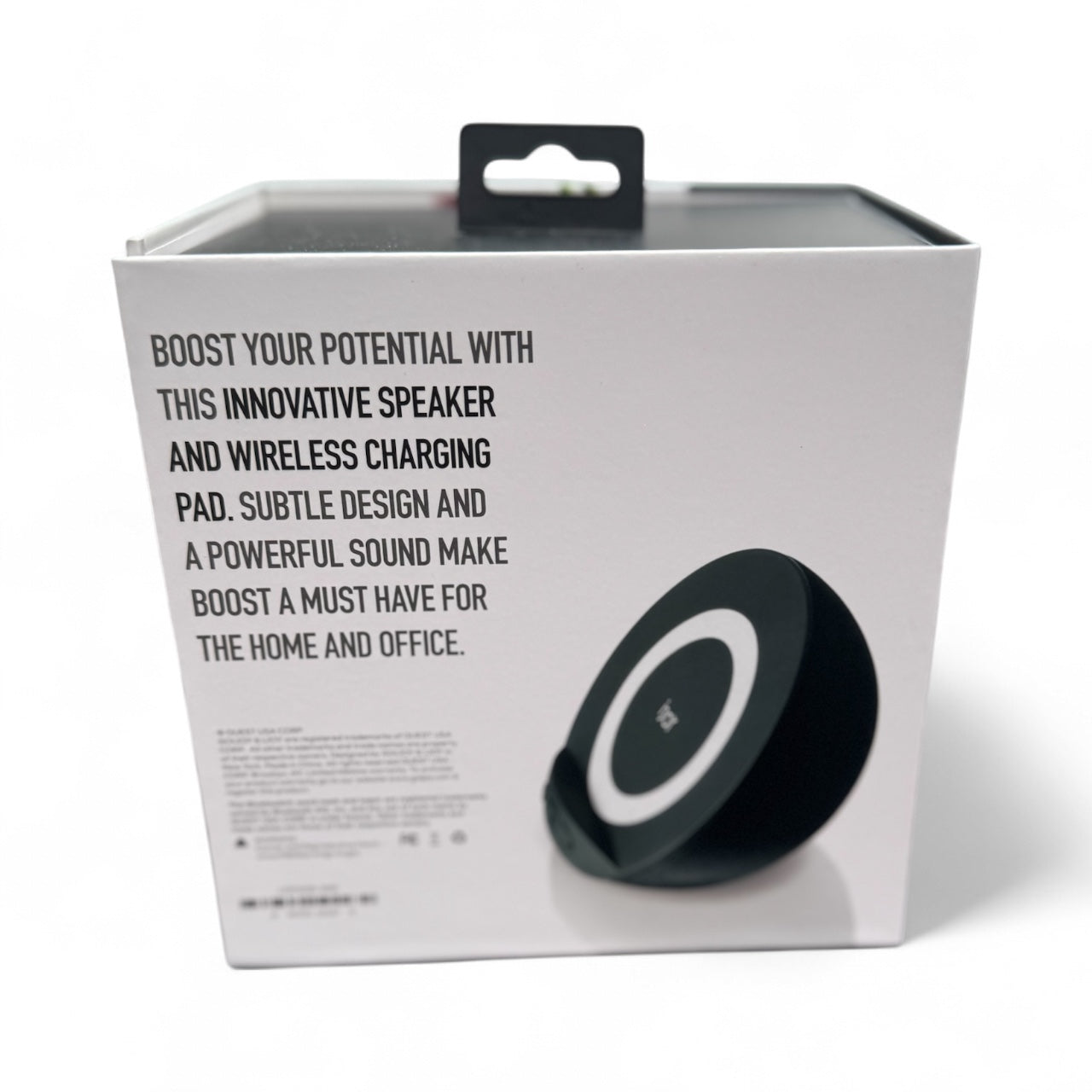 iJoy Boost Qi Wireless Charger Phone Stand and Bluetooth Speaker