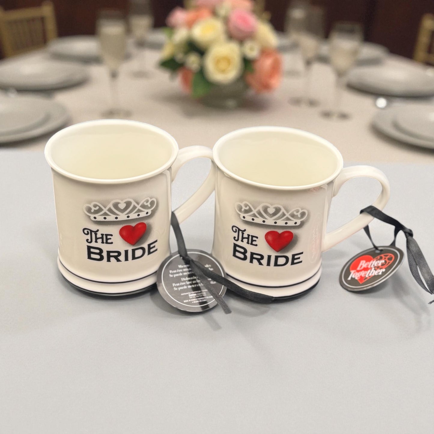 14 oz Bride & Bride Wedding Fun Mugs 2-Pack