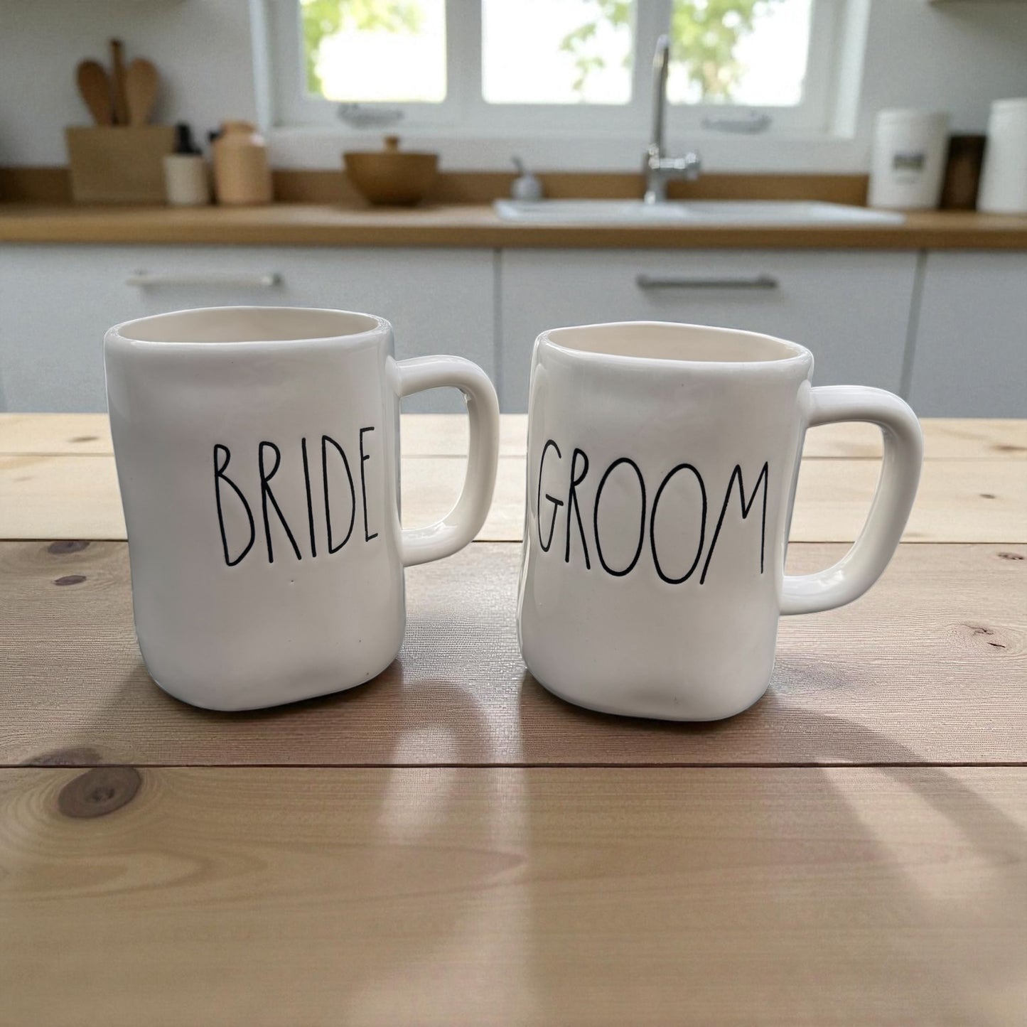Bride And Groom Personalty Mug Set