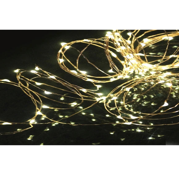 10 Foot USB Powered LED String Light on Copper Wire Clip Strip