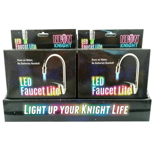 Neon Knight 7 Color LED Faucet Light in PDQ Display