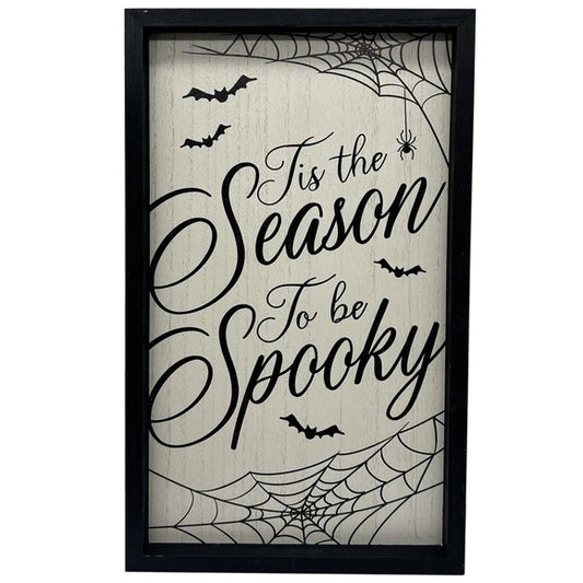 Tis the Season To Be Spooky Wooden Frame Wall Decor