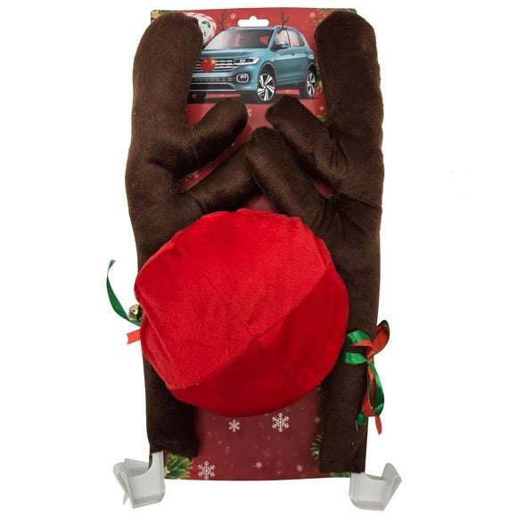 Reindeer Holiday Car Decoration Set Clip Strip