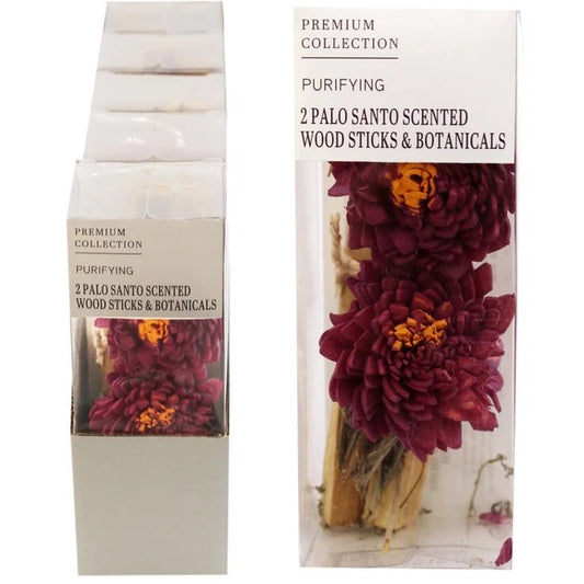 Palo Santo Scented Wood Sticks With Botanicals Premium Collection