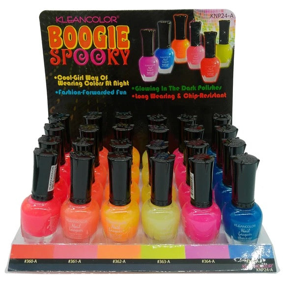 Kleancolor Boogie Spooky Glow In The Dark Nail Polish Singles