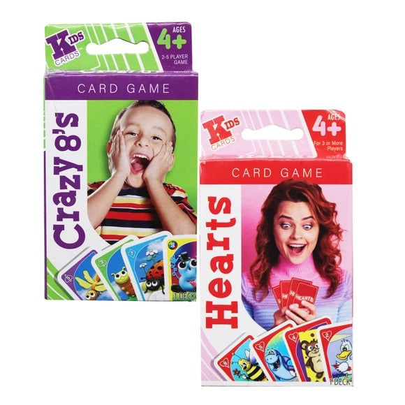 Kids Assorted Style Playing Card Game Clip Strip