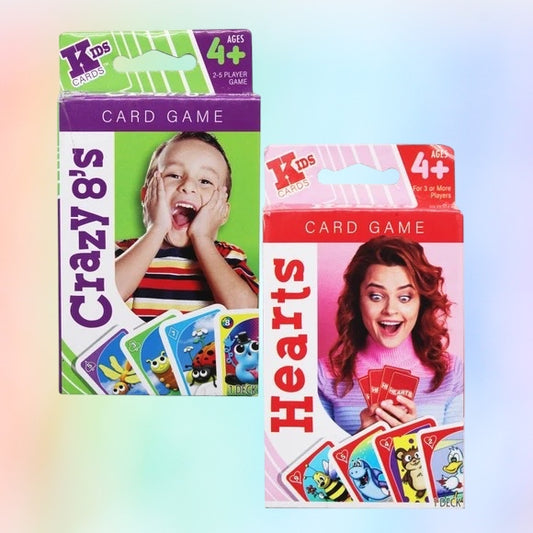 Kids Assorted Style Playing Card Game Clip Strip
