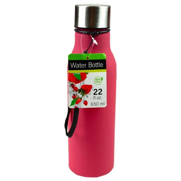 22 Oz. Solid Color Soft-Grip Water Bottle
