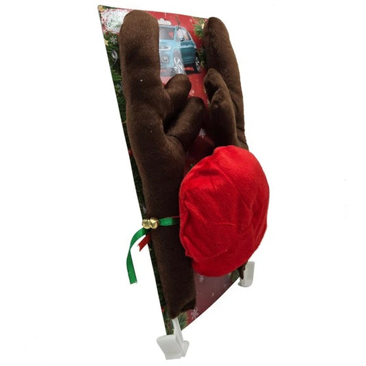 Reindeer Holiday Car Decoration Set Clip Strip