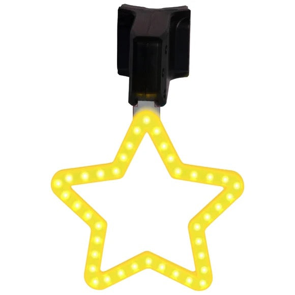 Wheelies Glow N Go Brilliant LED Star-Shaped Bike Light in Box