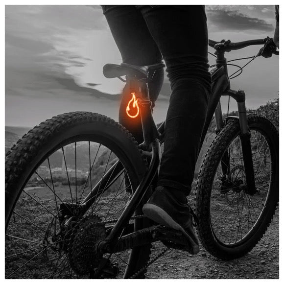 Wheelies Glow N Go Brilliant LED Flame Shaped Bike Light
