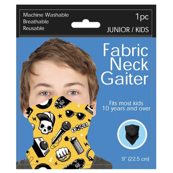 Junior / Kids Music Style Neck Gaiter 3 Pack