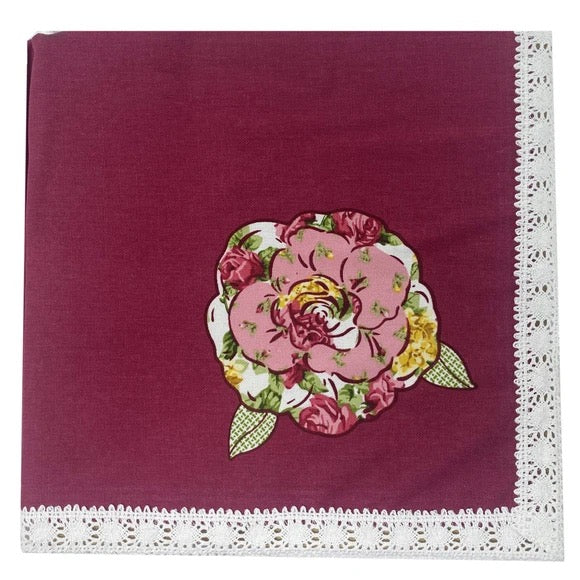 Homewear 18" x 18" Rose Kiss 4-Pack Napkins