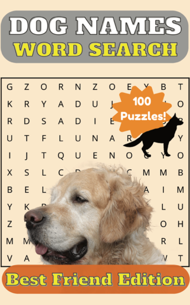 Dog Names Word Search Classic Cover 100