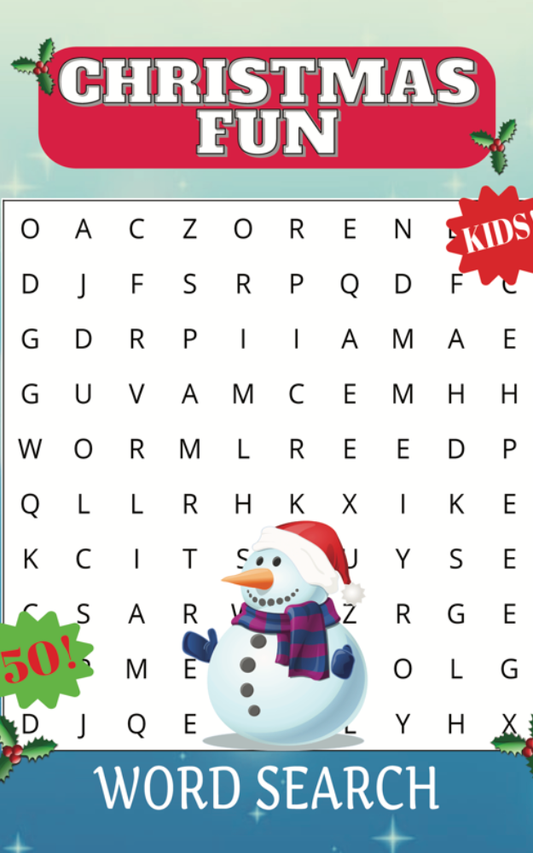 Christmas Fun Word Search Large Edition (For Kids) - This New Version Coming Nov 1