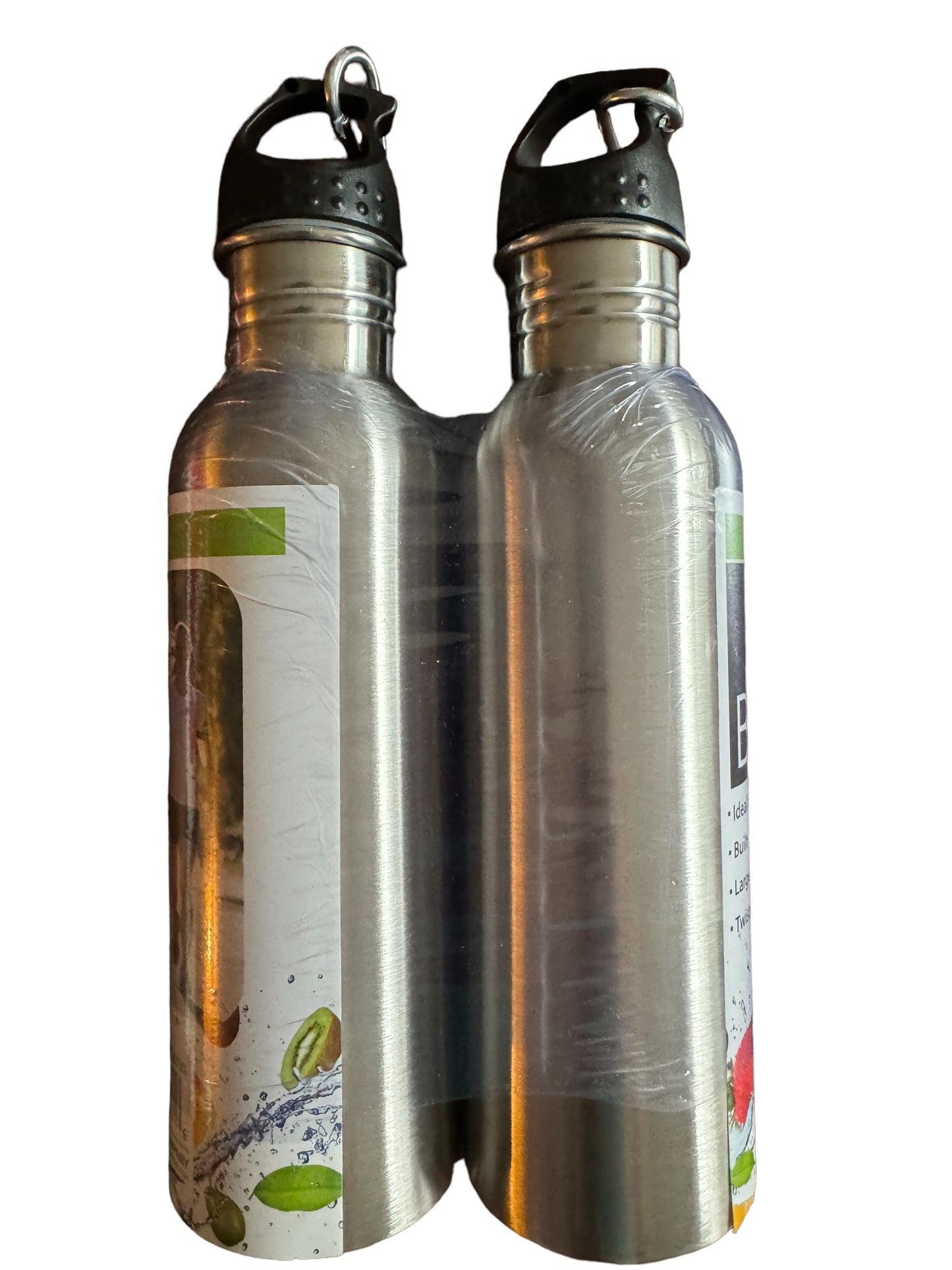 24 oz. Stainless Steel Sports Bottle Set