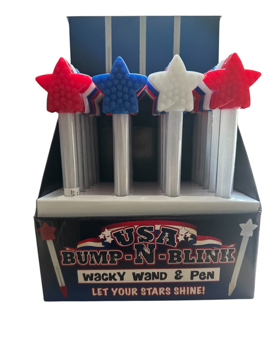 USA Bump-N-Blink Wacky Wand & Pen in Countertop Display