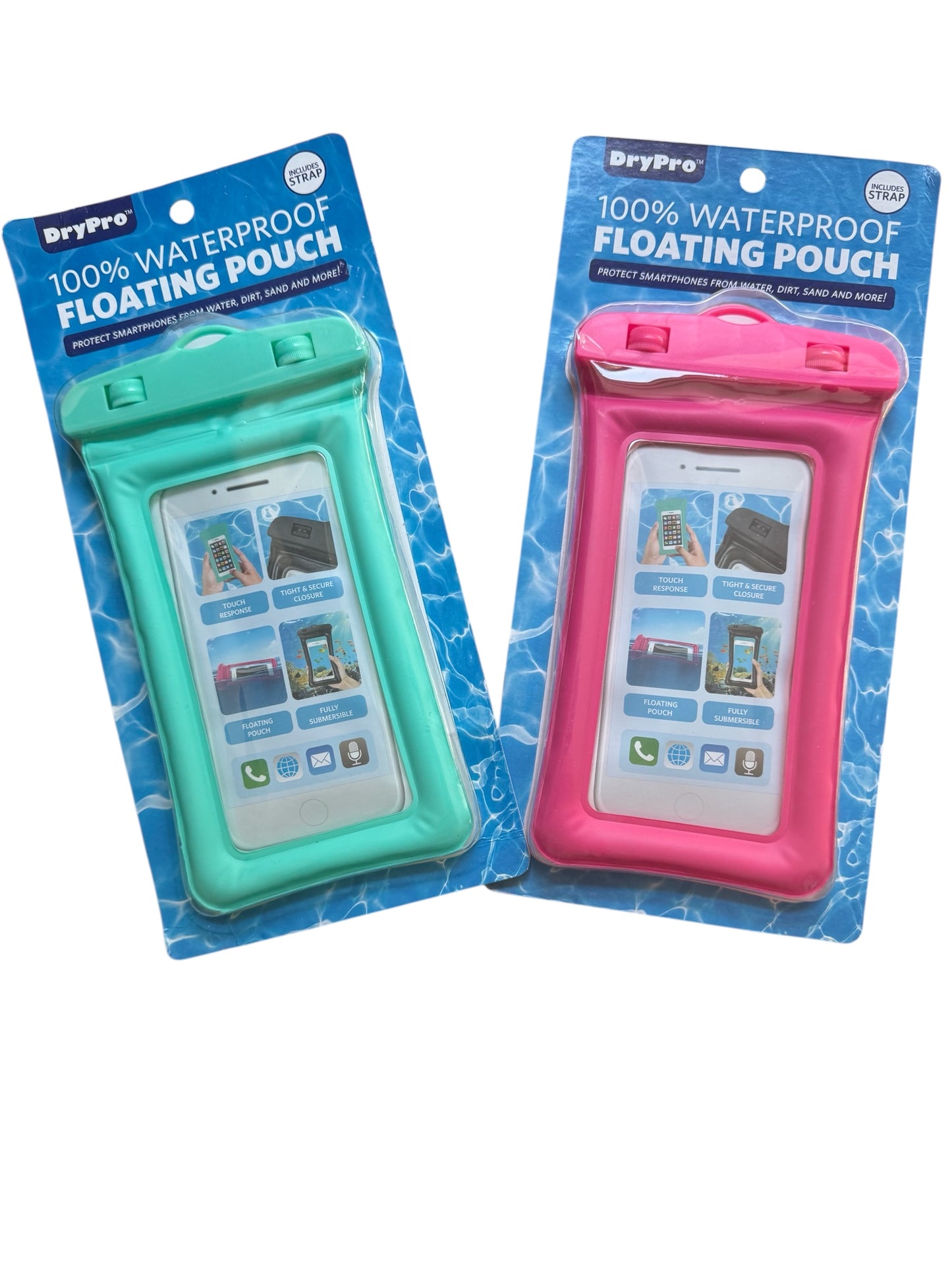 DryPro Waterproof Floating Smartphone Pouch with Strap in Assorted Colors