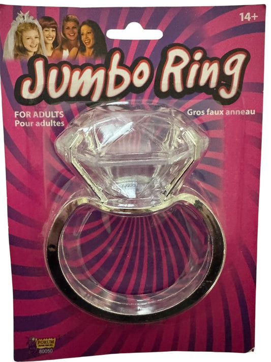 Bachelorette Party Jumbo Novelty Diamond Ring 12-Count Clip Strip