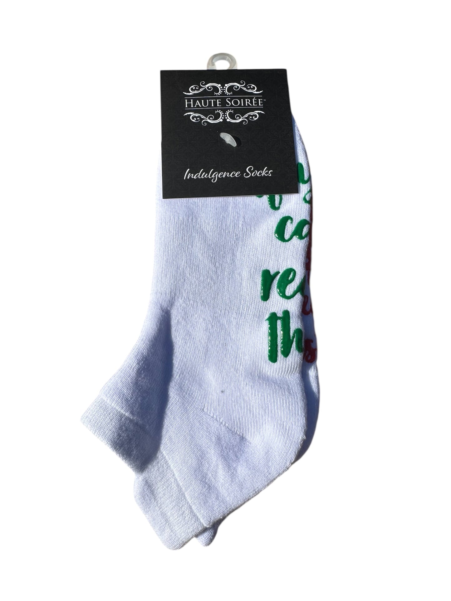 Haute Soiree Terry Merry Christmas Themed Indulgence Socks