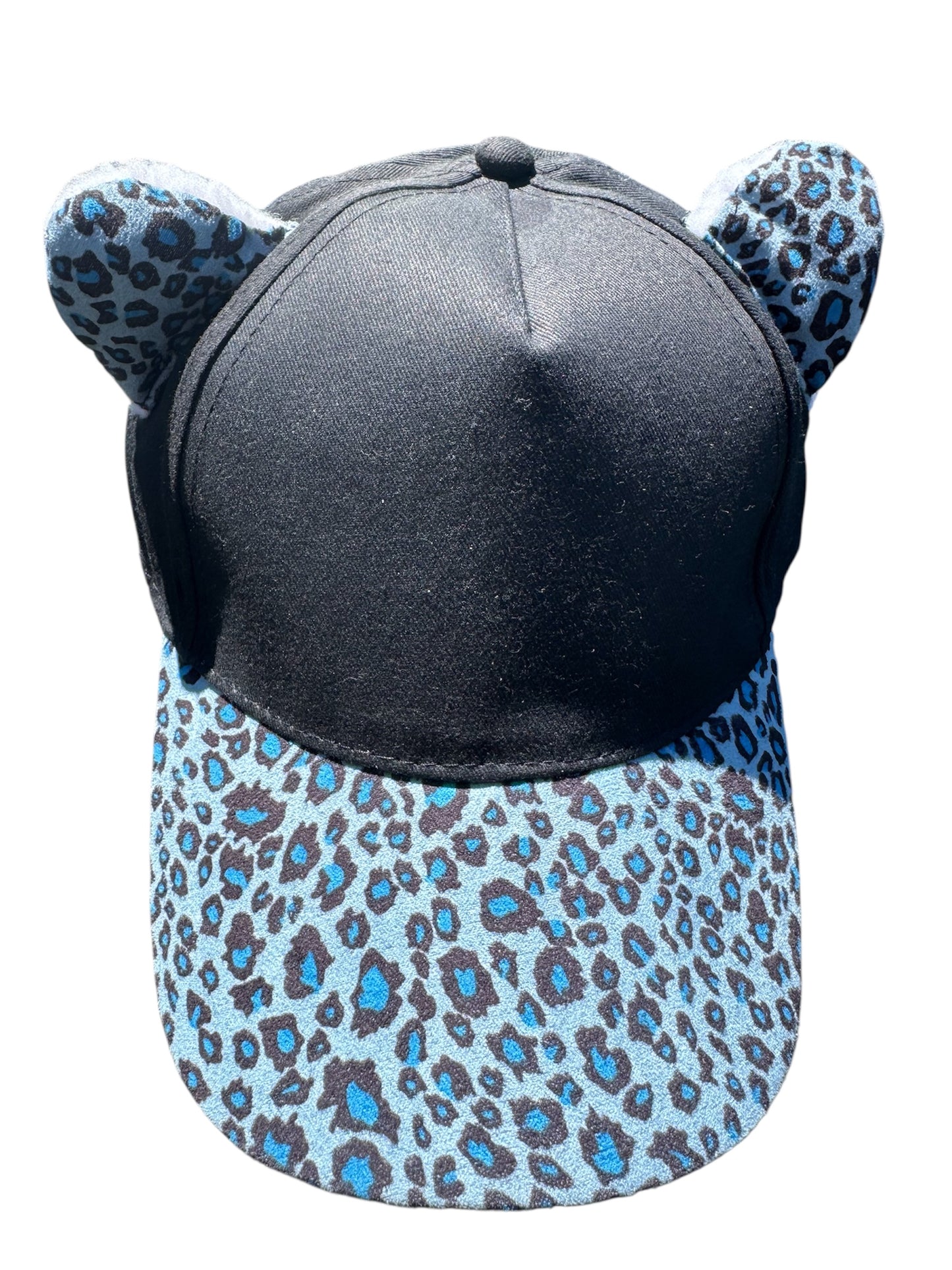 Assorted Cheetah Print Baseball Cap with Ears