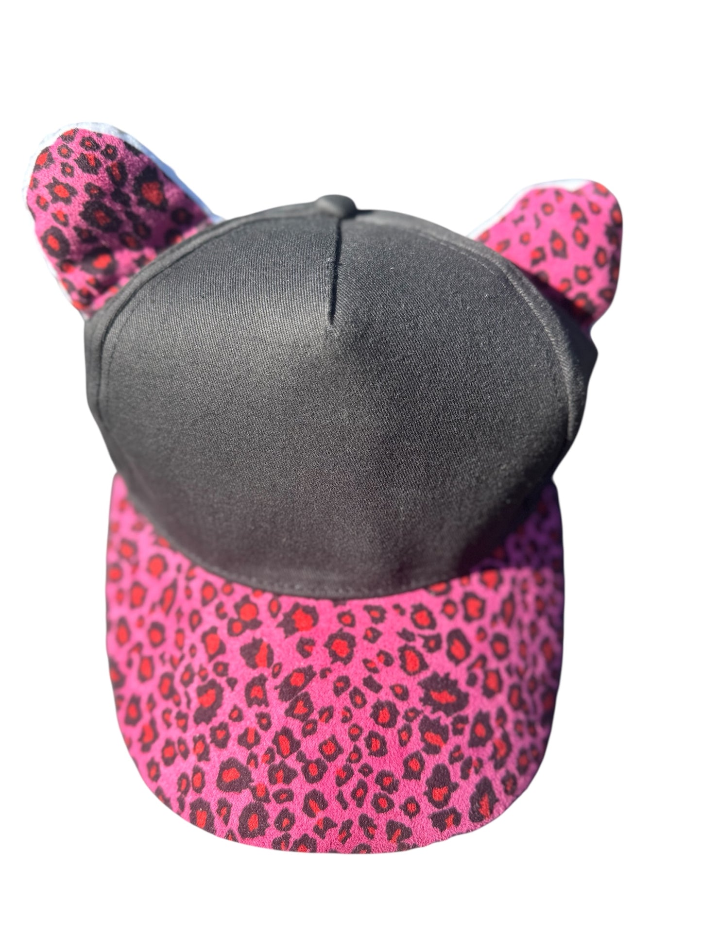 Assorted Cheetah Print Baseball Cap with Ears
