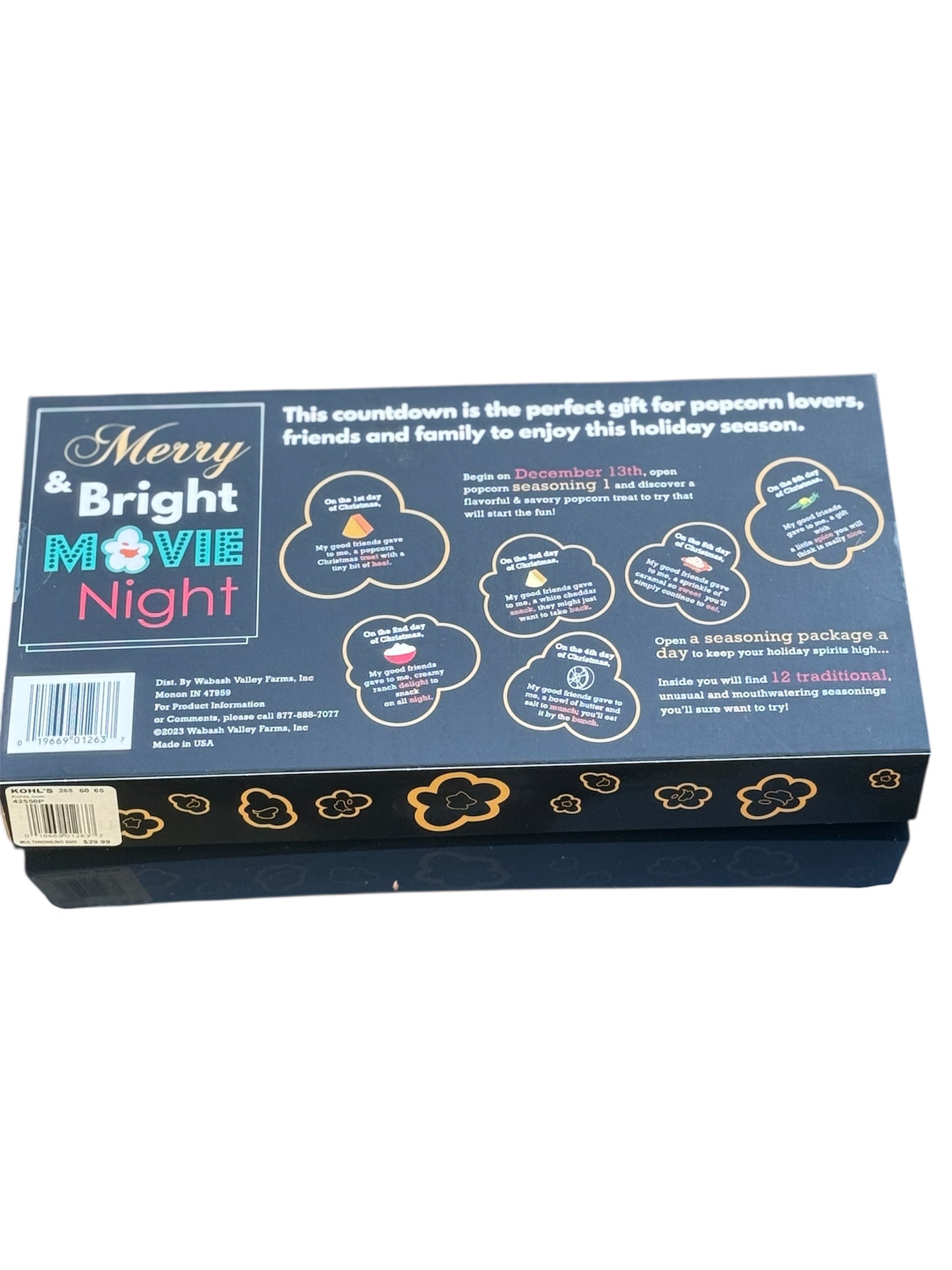 Merry & Bright Movie Night 12 Days of Popcorn Seasonings