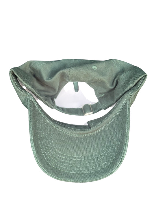 Universal Cotton Soft Crown Dark Green Baseball Cap With Buckle Strap