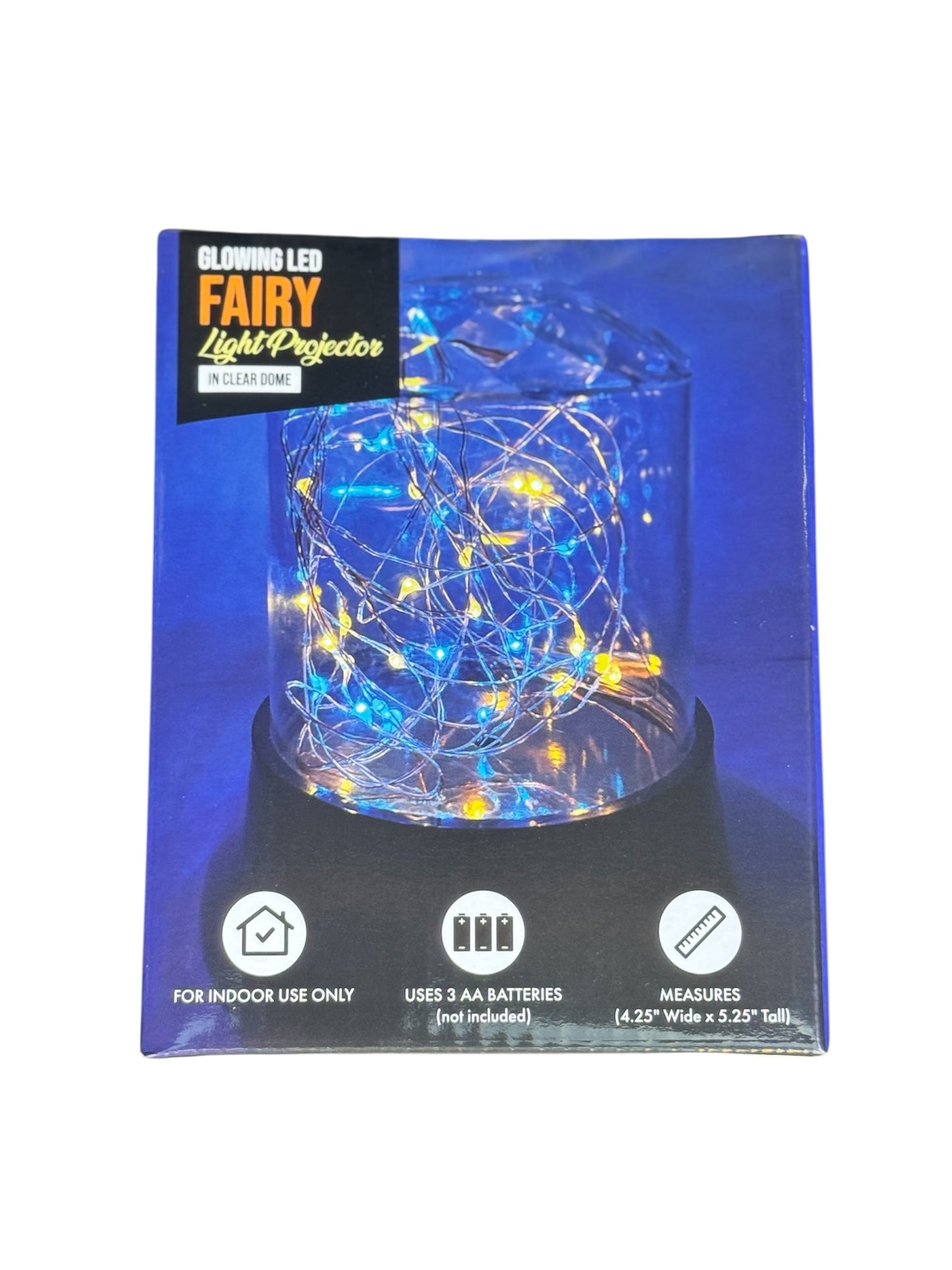 Large Glowing LED Fairy Lights Projector In Plastic Clear Dome