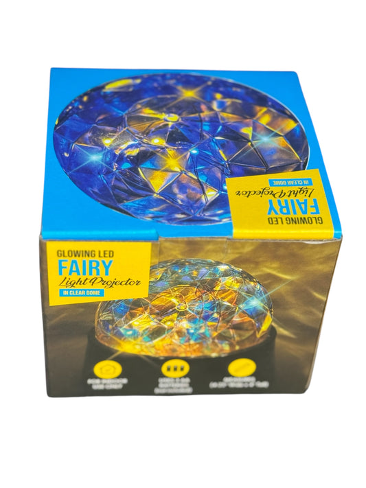 Small Glowing LED Fairy Lights Projector In Plastic Clear Dome