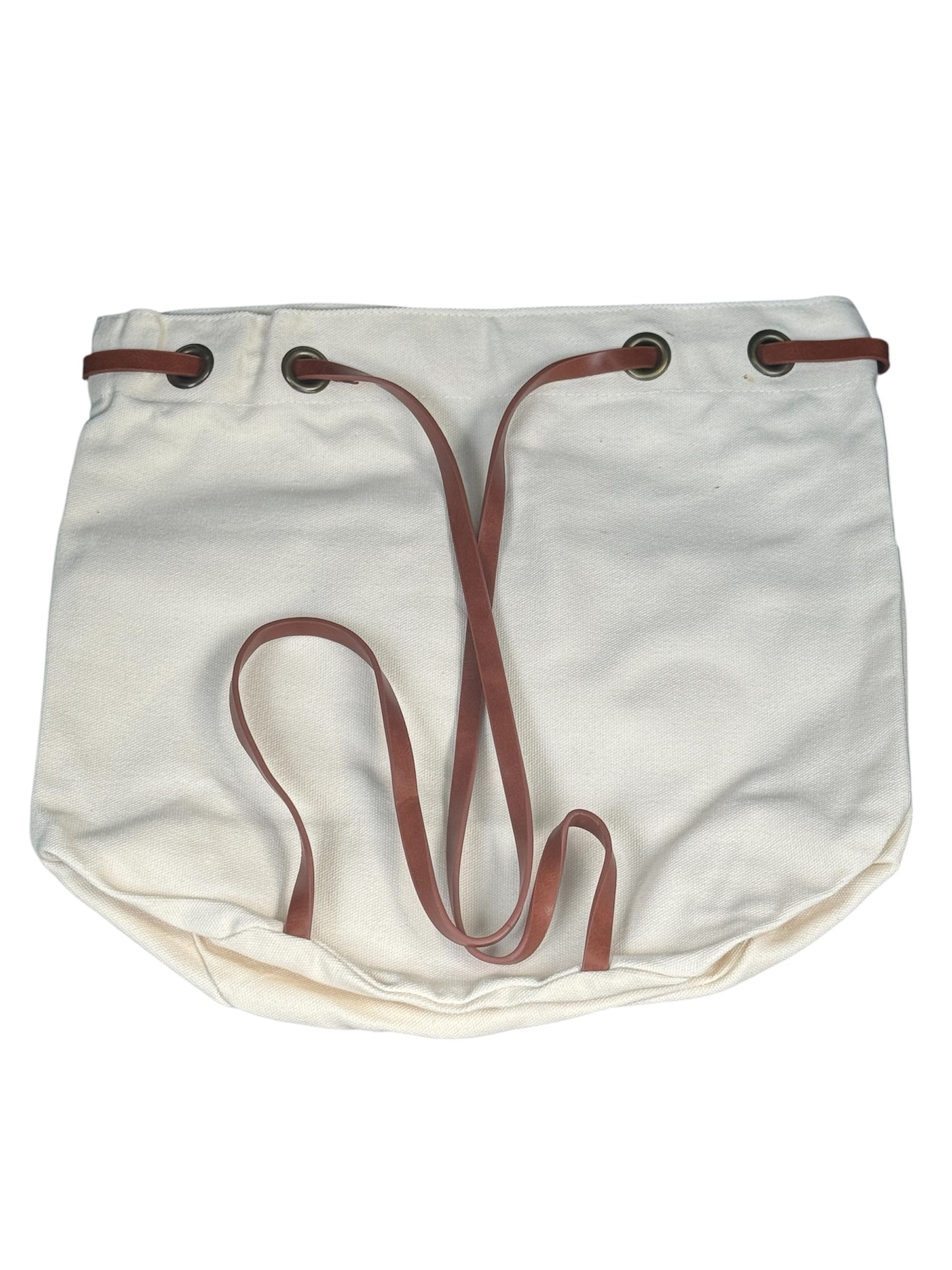 LUXE Canvas Bucket Backpack