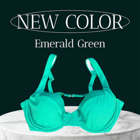 Womens Bathing Suit Top In Emerald Green