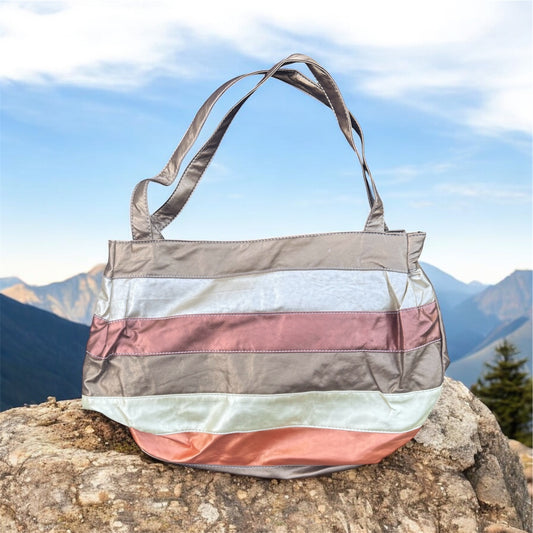 Large Gold & Brown Fun Colored Tote Bag