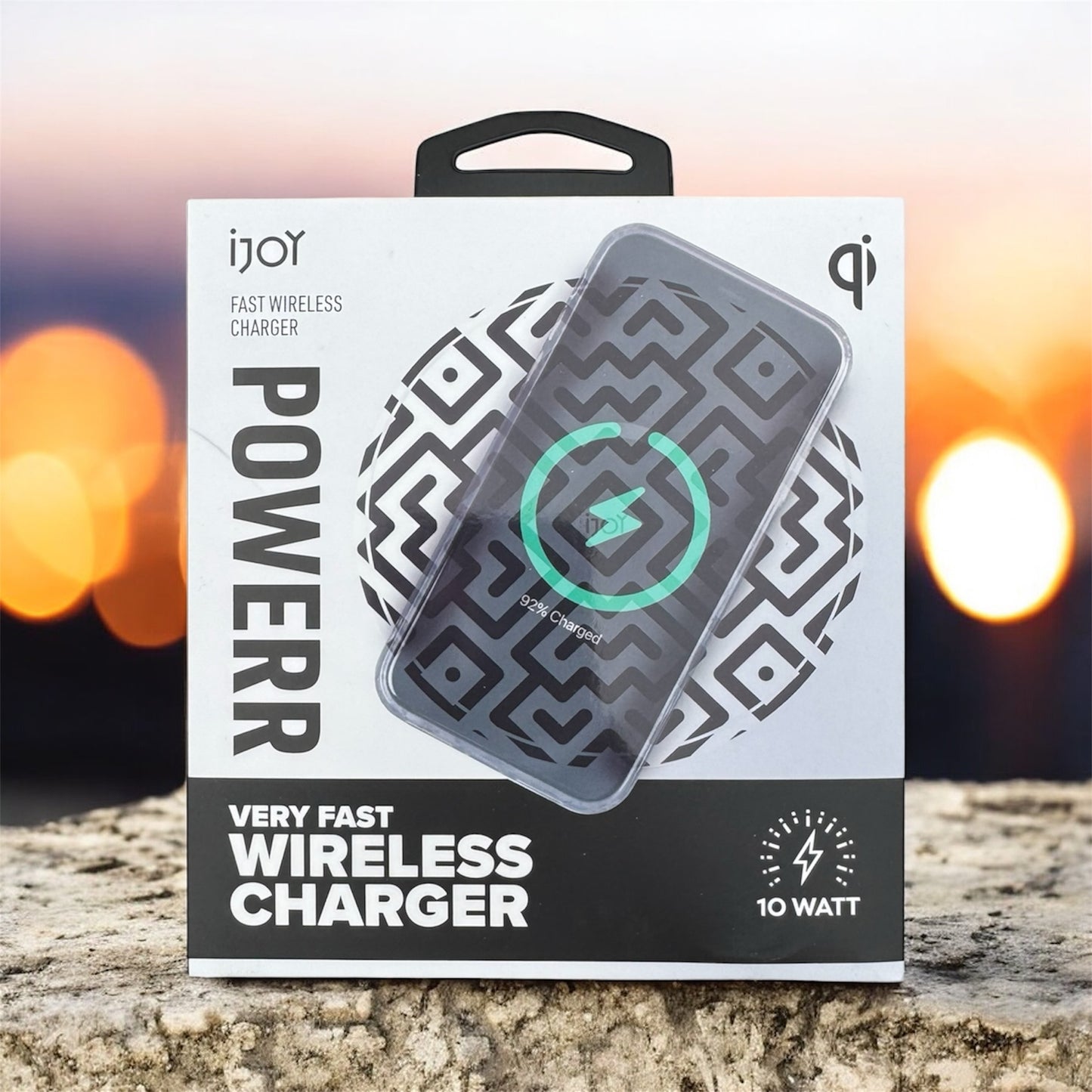 iJoy Wireless Charging Pad In Black And White