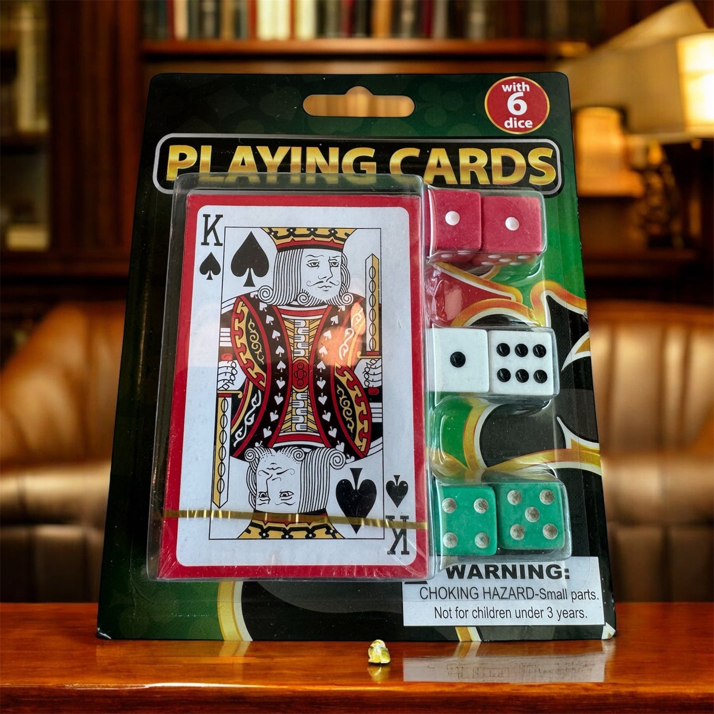 Casino Style Playing Cards With 6 Dice