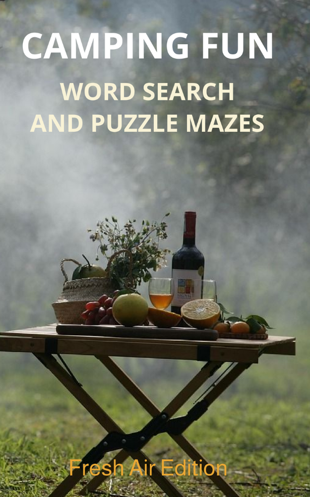 Camping Fun Word Search And Puzzle Mazes