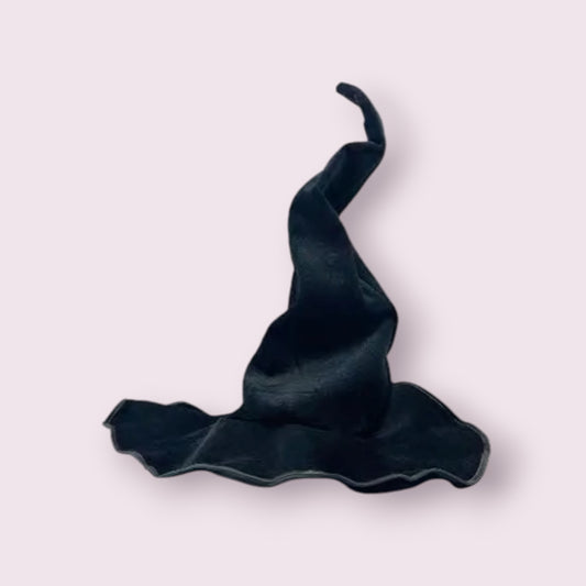 Black Witch Hat With Shapeable Wire