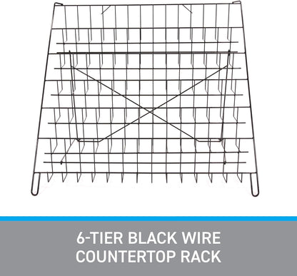 6-Tier Wire Countertop Display Rack