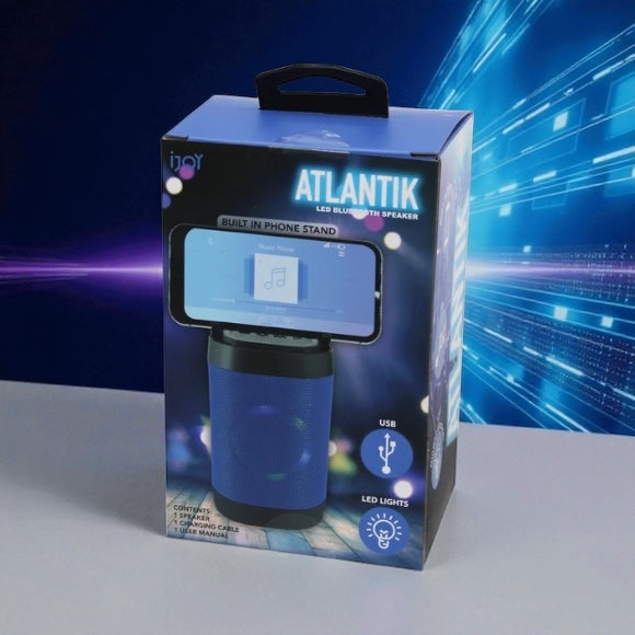 iJoy Atlantik LED Bluetooth Speaker in Blue