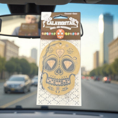 Calaveritas Sugar Skull Air Fresheners Clip Strip Assortment