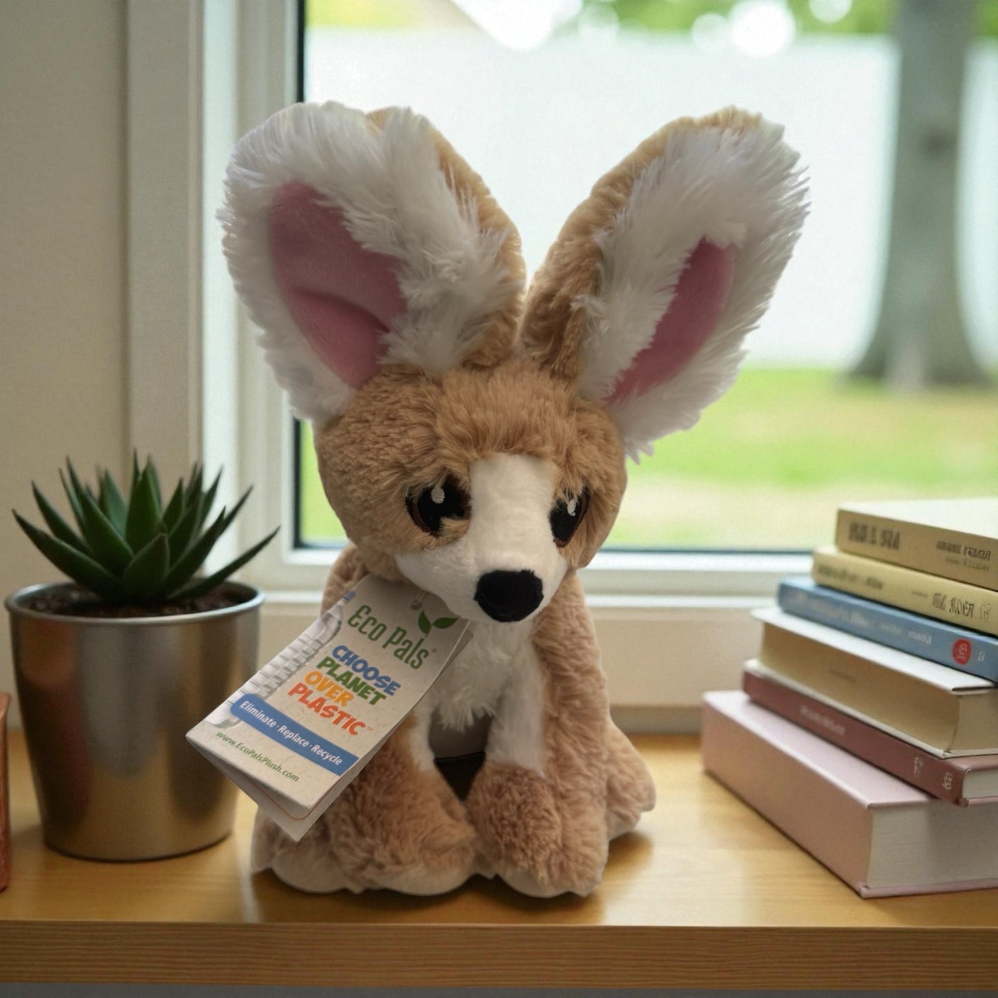 Nature Planet Eco Pals 10" Plush Fennec Fox Animal Toy