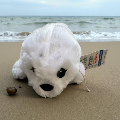 Nature Planet Eco Pals 11" Plush Harp Seal Pup Animal Toy