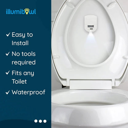 Illumibowl Motion Activated Toilet Night Light with Emoji Image Designs