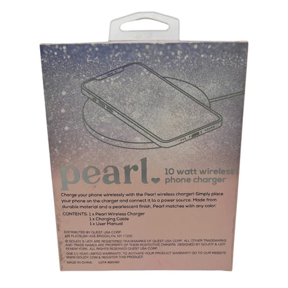 iJoy Pearl Shimmer 10 Watt Wireless Charging Pad - CLEARAMCE ITEM!