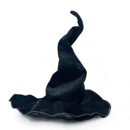 Black Witch Hat With Shapeable Wire