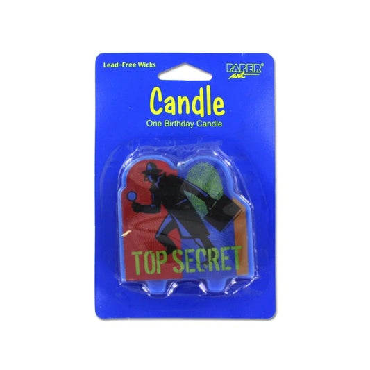 Top Secret Birthday Candle - THIS IS A CLEARANCE ITEM!