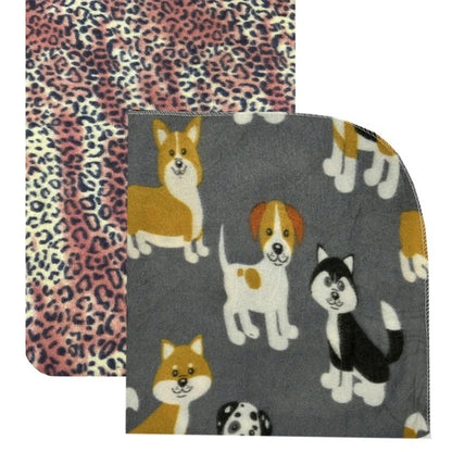 27" x 40" Assorted Pattern Cozy Pet Fleece Blanket