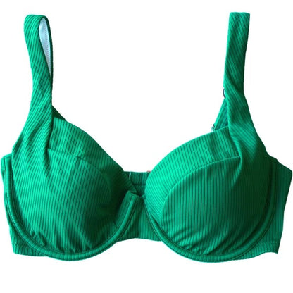 Womens Bathing Suit Top In Emerald Green