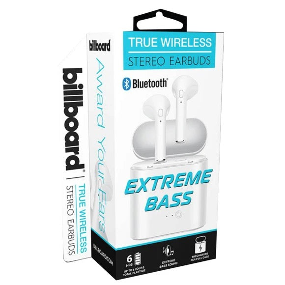Billboard Bluetooth Wireless Earbuds With Charging Case